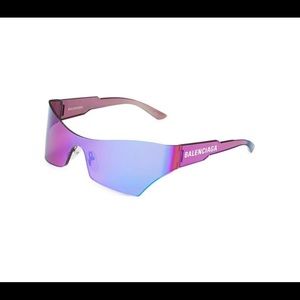 Balenciaga NWT 99MM Pilot Sunglasses  Color violet
